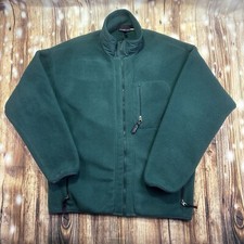 Patagonia Fleece Full Zip Dark Forest Green Men s Jacket Size XL Made In USA