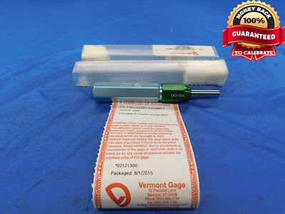 2500 Pin .2500 CLASS Y PIN PLUG GAGE ONSIZE 1/4 6.350 mm .250 VERMONT CERTIFIED ...