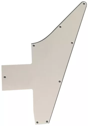 New 3 Ply Guitar Pickguard For Gibson 76 Explorer Re-Issue Style Blank,White