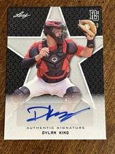 DYLAN KING 2020 LEAF PERFECT GAME BLACK AUTOGRAPH #10/50 UNC UCF KNIGHTS