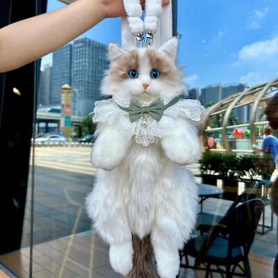 Cute Plush Cat Backpack Stuffed Animals Backpack for Child Cat Lovers Gift