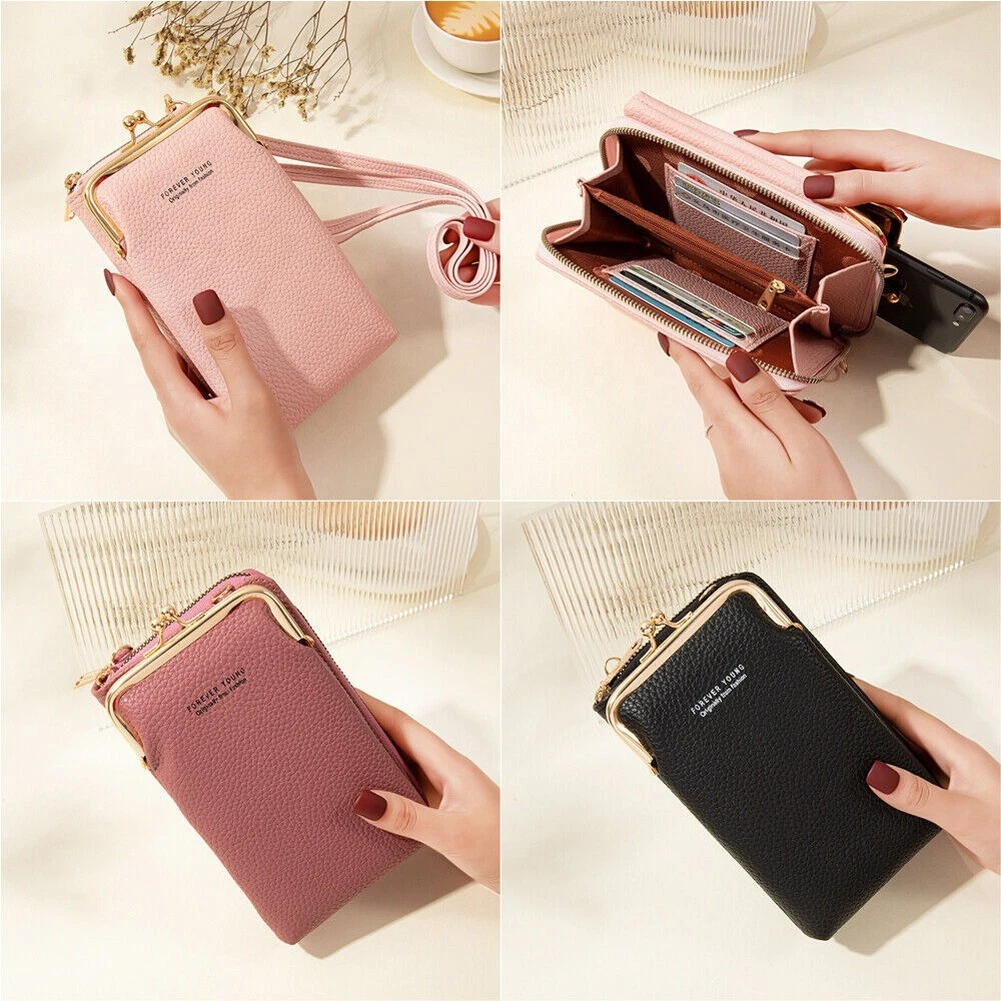 Small Cell Phone Bag Wallet Handbag Case Women Shoulder Purse Cross-body  Pouch 