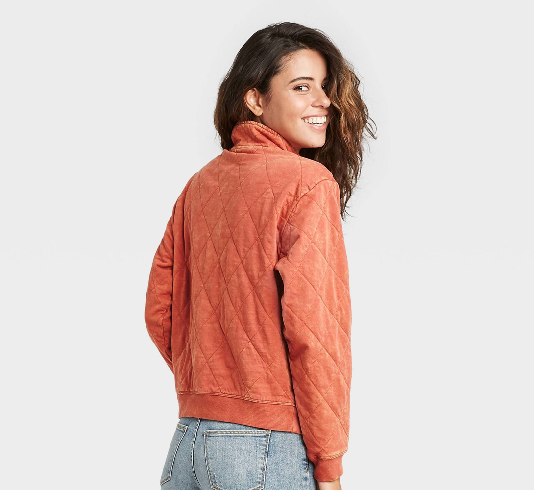 Women's Quarter Zip Quilted Pullover 