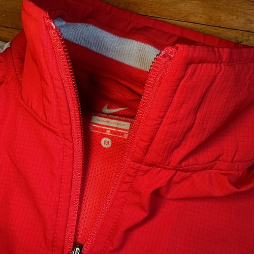Nike Ohio State Buckeyes Full Zip Jacket Storm Fit Red Mens Size Med Lightweight - Picture 4 of 6