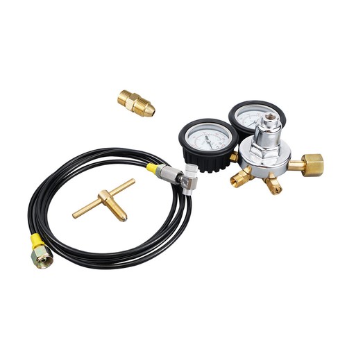 Nitrogen Regulator Kit Shock Fill Kit 8' Hose For ATV UTV Cars up to 6000PSI - Picture 7 of 10
