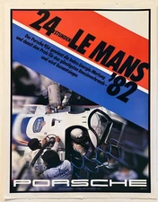 Porsche 24 Hrs of LeMans 1982 Original Factory Poster - Pit Crew - WWM 312110
