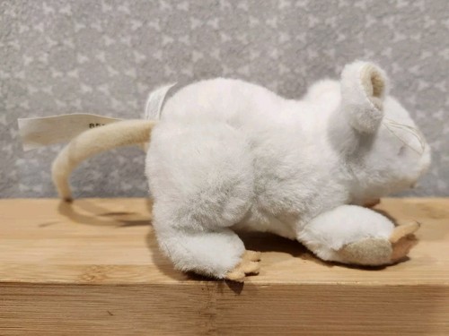 Ganz Soft Spots Scary Critter White Mouse Lab Rat Plush Toy 4" - Picture 4 of 7