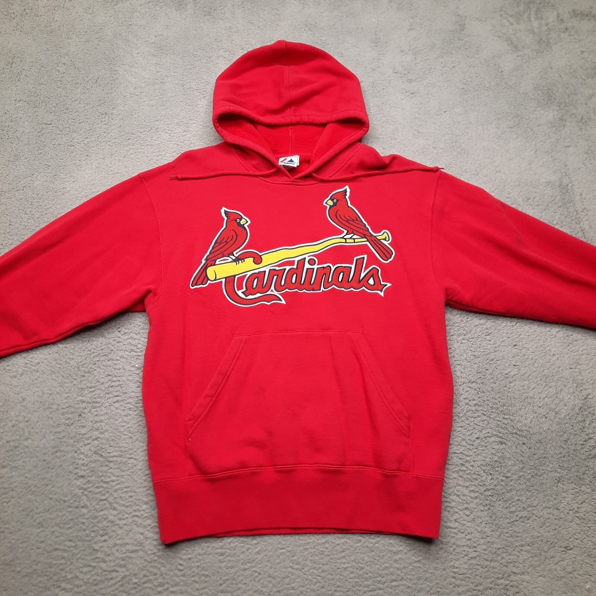 Majestic St Louis Cardinals Hoodie Men Medium Red Sweatshirt