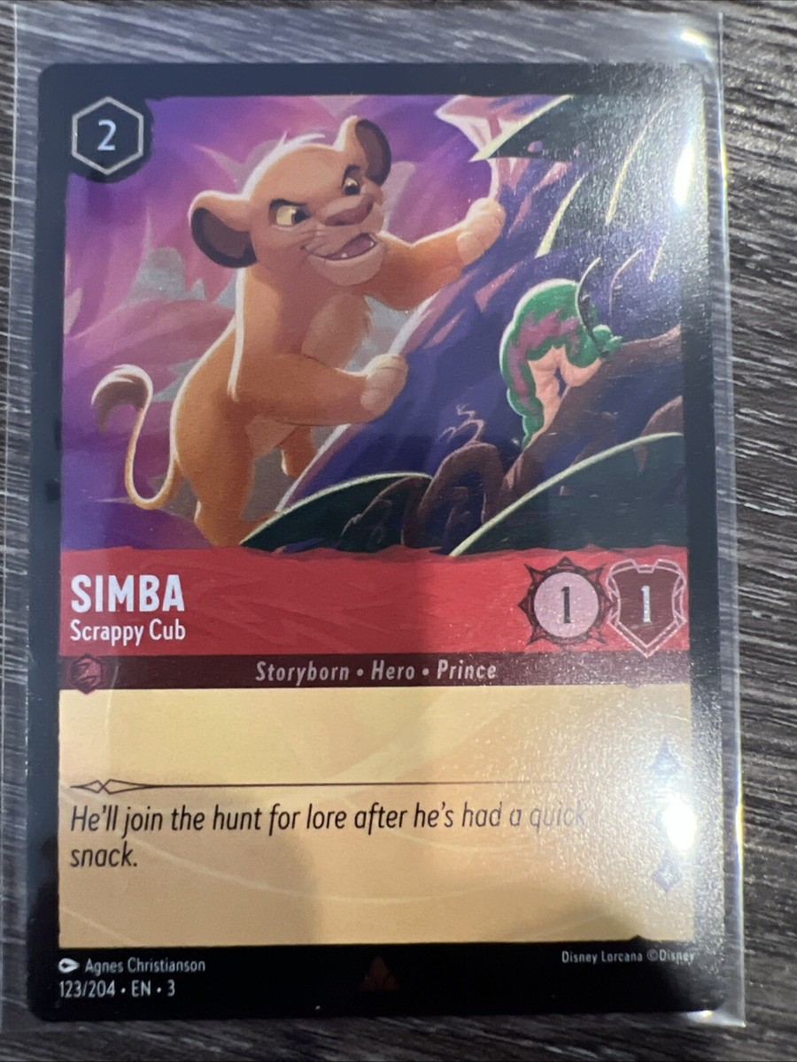 2024 Disney Lorcana Into The Inklands-Simba Scrappy Cub-123/204