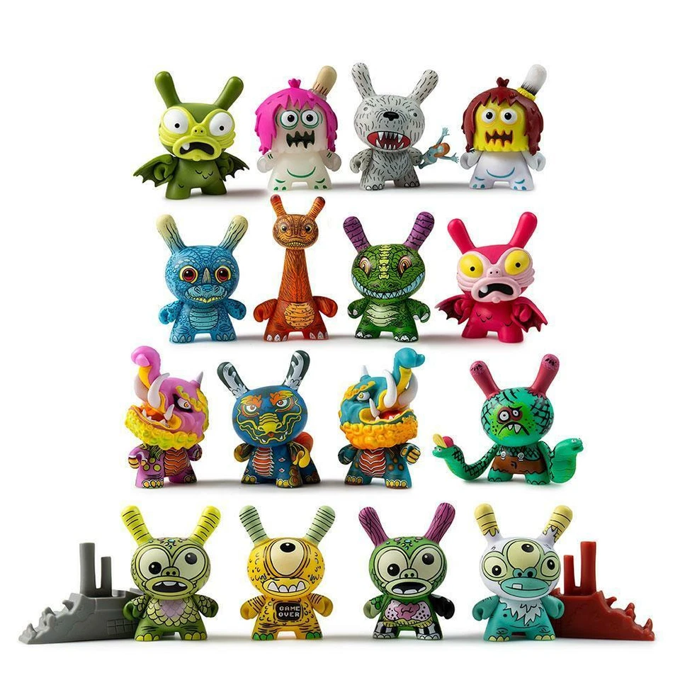 kidrobot Kaiju Dunny Battle Series Vinyl Mini Figures - Anatomy Greasebat -  NEW - Image 2 of 3