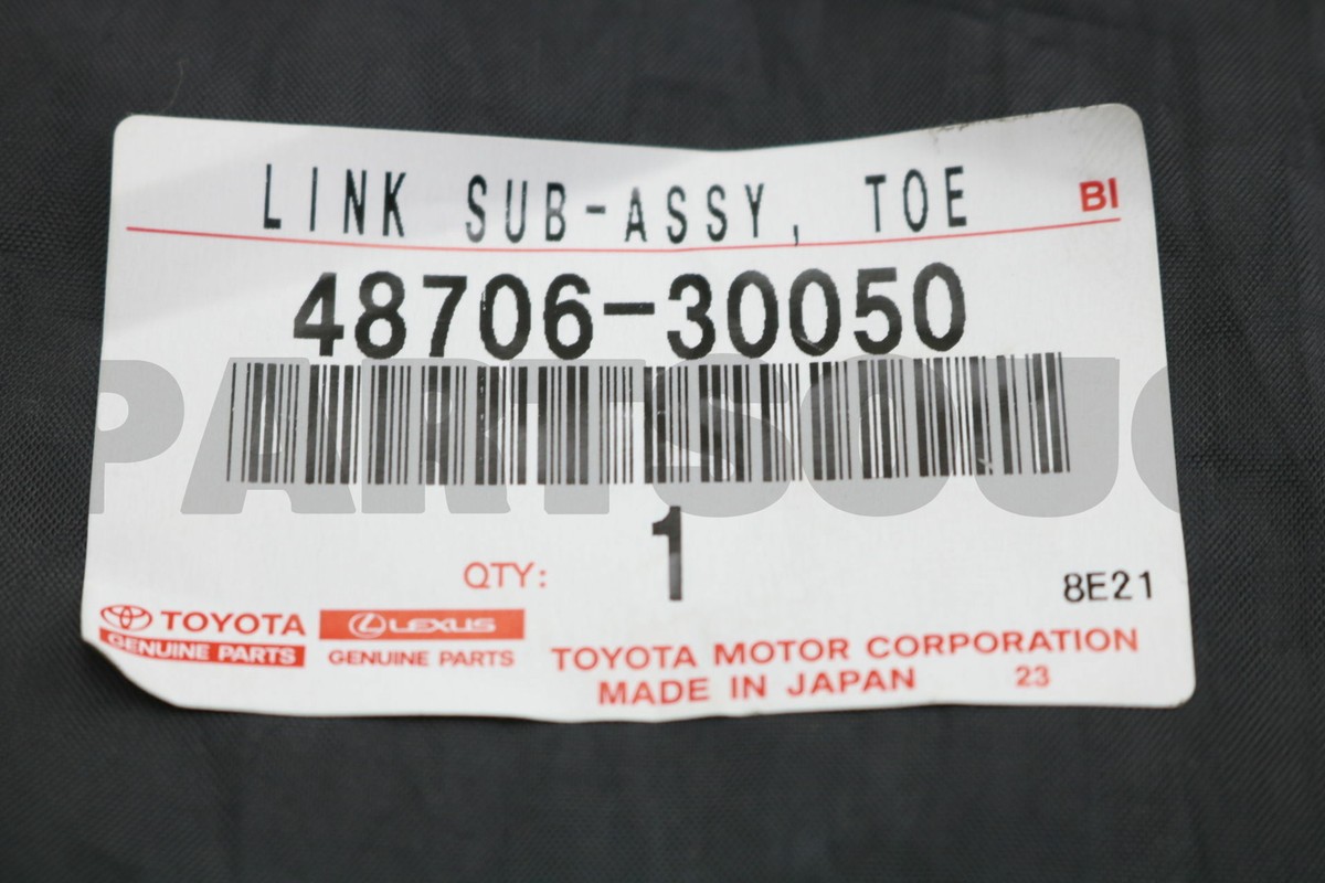 4870630050 Genuine Toyota LINK SUB-ASSY, TOE CONTROL, LH