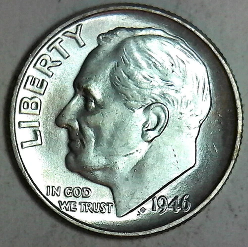 BU 1946  Roosevelt dime Great type set  piece FREE shipping inside the USA #3