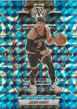 2022-23 Panini Mosaic Josh Hart Blue Prizm SP #154 New York Knicks
