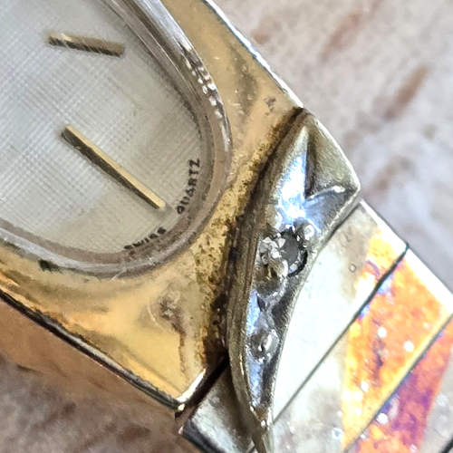 Orologio Hamilton 8396 Diamond Swiss 7J Donna Quarzo per Ricambi o Riparazione TLC Corona - Foto 6 di 18