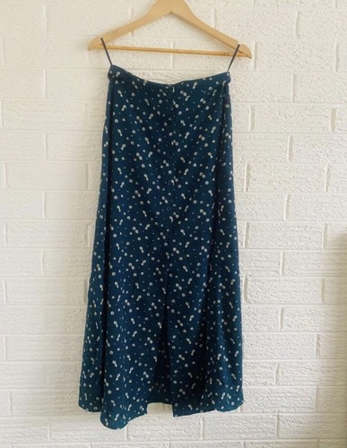 Shein Co Ord Two Piece Set Top & Maxi Skirt, Green Floral Size M - Picture 5 of 8