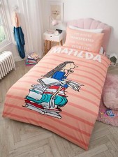 Roald Dahl Matilda Single Duvet Cover Bookworm Magical Story Bedding Kids