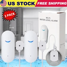 Tuya Smart WIFI Water Leak Sensor Alarm Flood Leakage Detector Overflow Alert 
