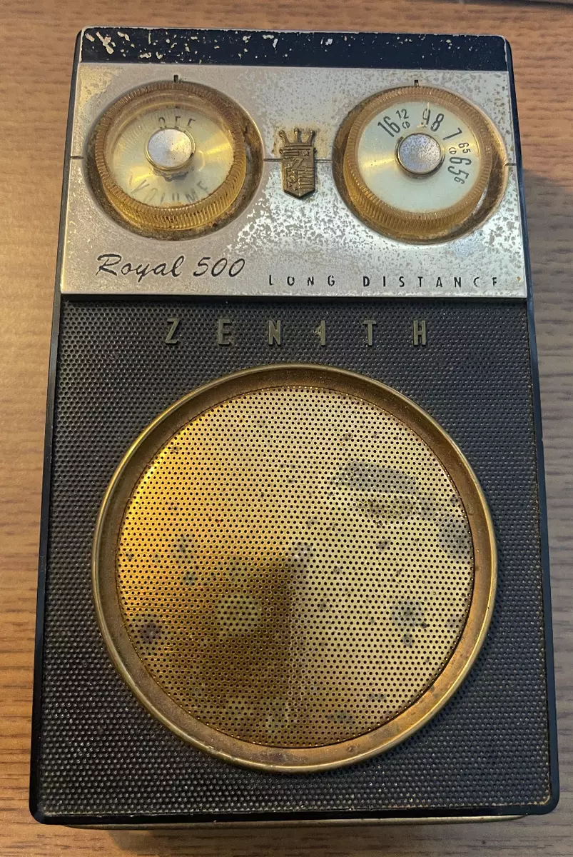 おしゃれ アメリカのトランジスタラジオZENITH ROYAL 500 H