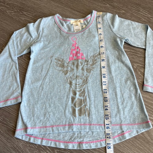 Everbloom Shirt Girls Size 6 Party Hat Giraffe Print Long Sleeve - Picture 5 of 9