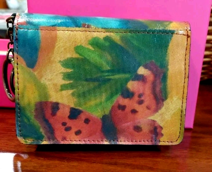 Patricia Nash Mini Lanza Clutch Bag Watercolor Butterfly Print NEW in GIFT BOX - Image 4 of 4