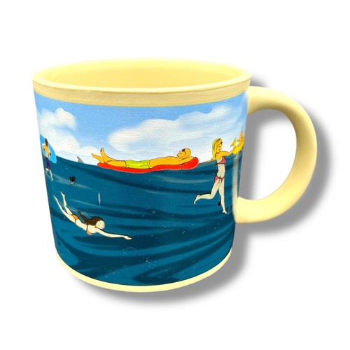 Shark! Heat Sensitive Coffee Mug Unemployed Philosophers Guild 10oz Ceramic Cup - Picture 14 of 22