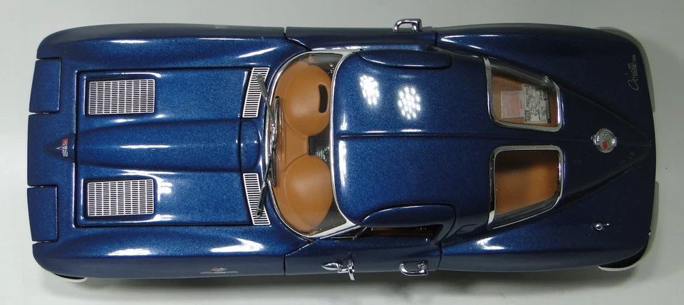 Corvette Chevrolet55Chevy57StingRay1:24Race12Car1963Custom1967Carousel BLUE18 - Image 2 of 4