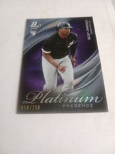 2019 Bowman Platinum Eloy Jimenez RC Platinum Presence 58/250 Purple WHITE SOX