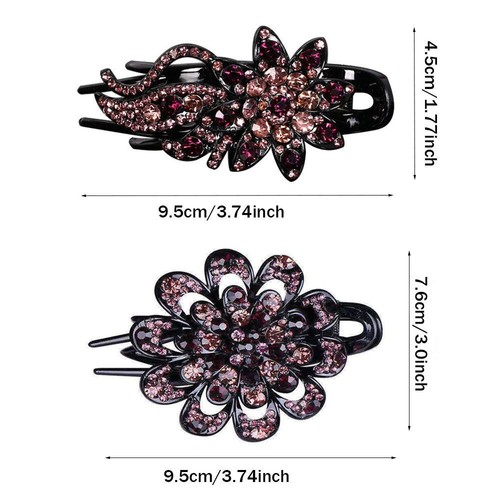 Headwear Duckbill Clip Rhinestone Hairpin Hair Claws Hairgrip Women Hair Clips - Picture 2 of 37