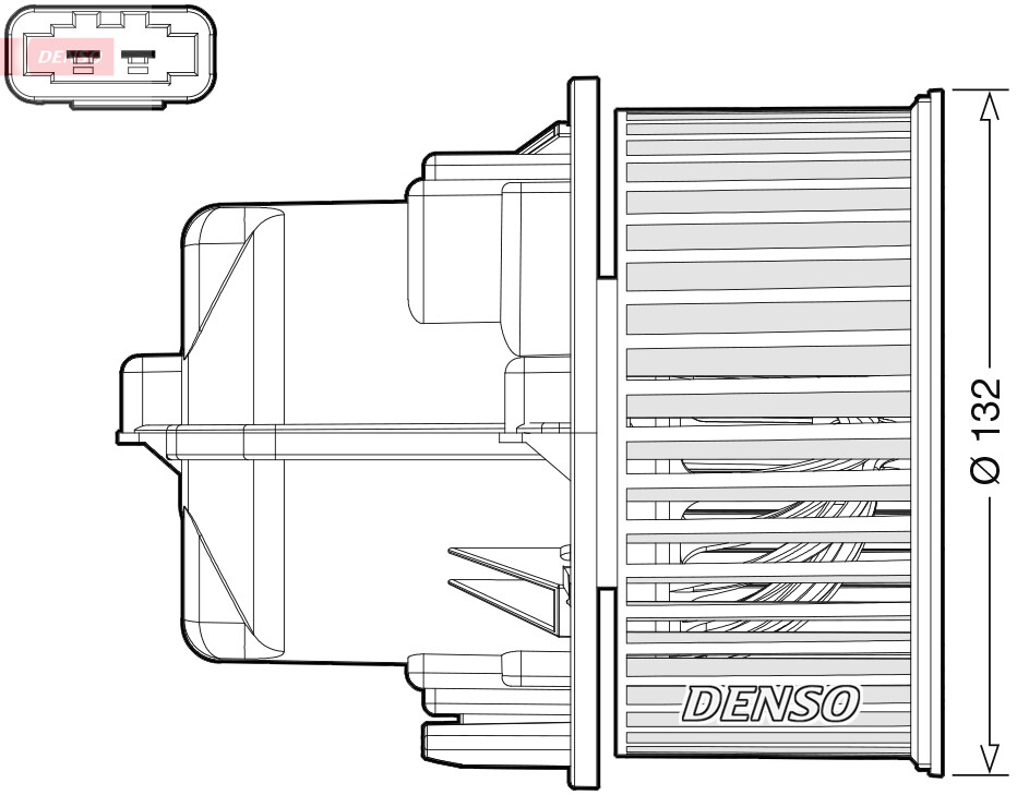 DENSO DEA33002 Interior Blower for LAND ROVER,VOLVO
