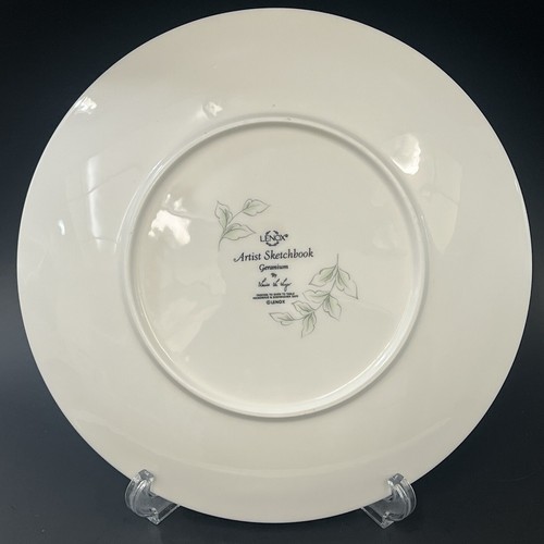 Lenox ARTIST SKETCHBOOK GERANIUM Dinner Plate 10 7/8" USA - Picture 4 of 5