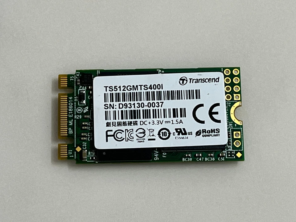 Transcend TS512GMTS400I SSD 512GB M.2 2242 NGFF SATAIII 6Gbps 560MB/s 适用于联想- - Image 2 of 4