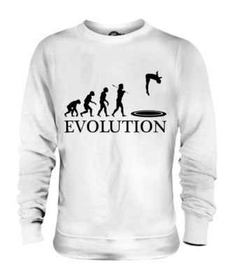 TRAMPOLINE EVOLUTION OF MAN UNISEX SWEATER MENS WOMENS LADIES GIFT CLOTHING