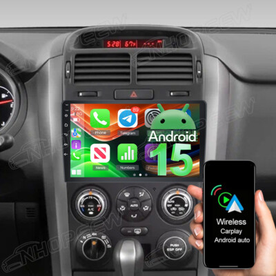 64GB Android 15 Carplay Autoradio GPS Navi DSP Für Suzuki Grand Vitara 2005-2015
