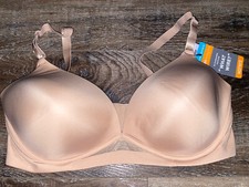 Warner's  Women's Full Figure Bra Beige Contour Underwire Flex Revolution  40D