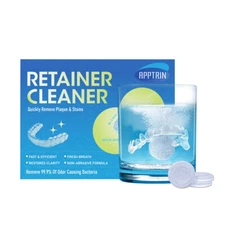 36 Tablets Retainer Cleaning Tablets, Denture Cleanser Tablets for Dental