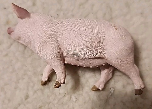 2014 Schleich Pink Pig Farm Barn Life Animal 4” Figure Hog D 73527 - Picture 2 of 4