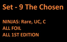 Naruto CCG Set 9 The Chosen 'Ninjas' Checkered Diamond Foil / Spiral 1st Ed NM