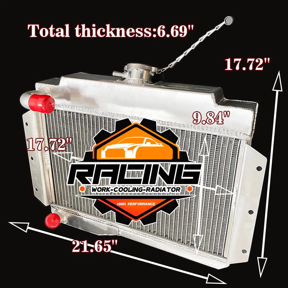 Radiador de aluminio para MG MGB GT 1968-1975 1969 1970 1971 1972 1973 1974 75 1,8 L Foto 2 de 4