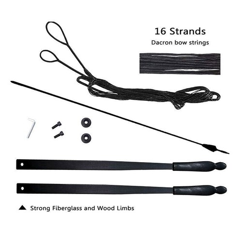 20/30/40lbs Taken Down Recurve Bow Archery Right Left Hand 2 Arrow Rest Bow - Picture 6 of 52