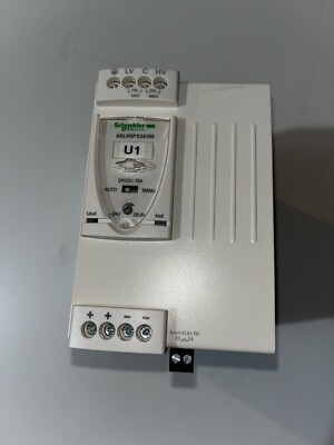SCHNEDIER ELECTRIC ABL8 RPS24100 REGULATED POWER SUPPLY. 24-28.8VDC. 10-8.33