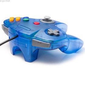 Classic N64 Wired Controller Joystick Remote for Nintendo N64 System Clear Blue