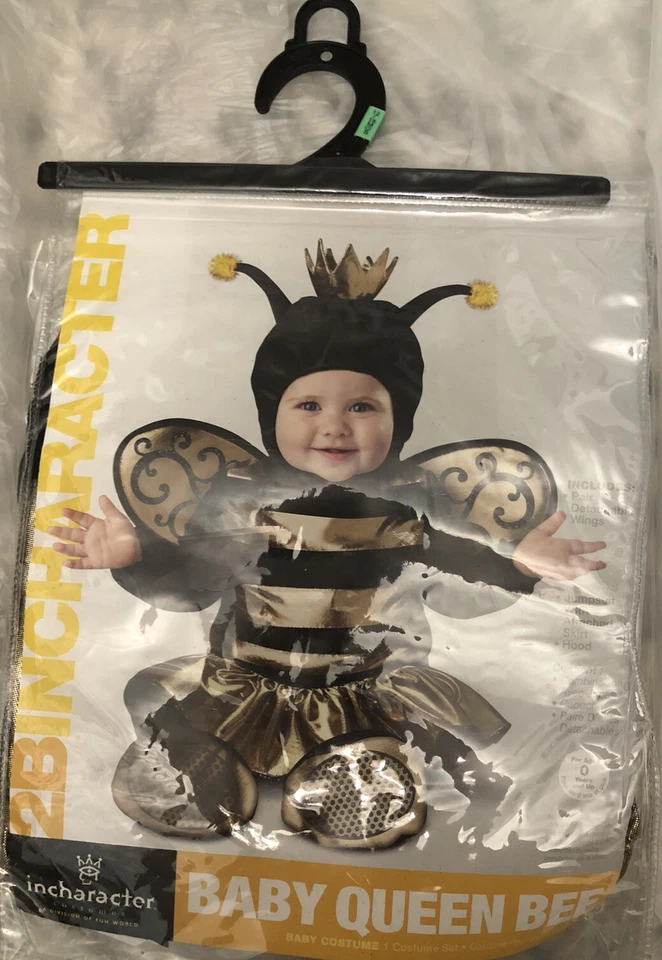 Infant Baby Queen Bee Bumblebee Animal Costume New - Image 2 of 3