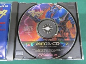 Mega CD -- Dennin Aleste -- included postcard. Sega Genesis. JAPAN GAME. 12972