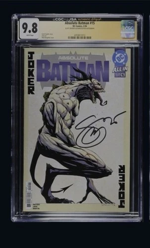 🔥 Absolute Batman #15 CGC JSA 9.8 Grade 1st First Print SIGNED Scott Snyder 🔥