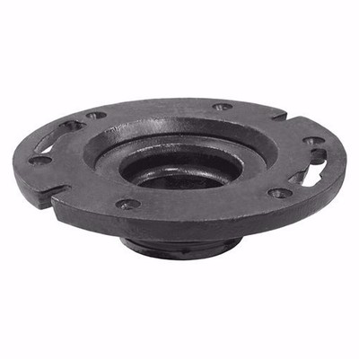 Jones Stephens C47-320 Black 3'' x 2'' Closet Two-Finger Closet Flange