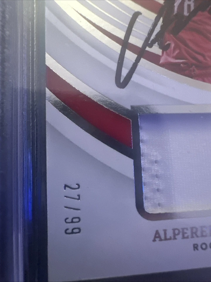 Alperen Sengun Signed 2021 Panini Immaculate Collection Rookie Jerseys /99 - Image 4 of 4