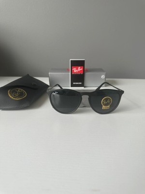 Ray-Ban RB4171 Erika Sunglasses Black Frame Dark Grey Gradient Lens NIB