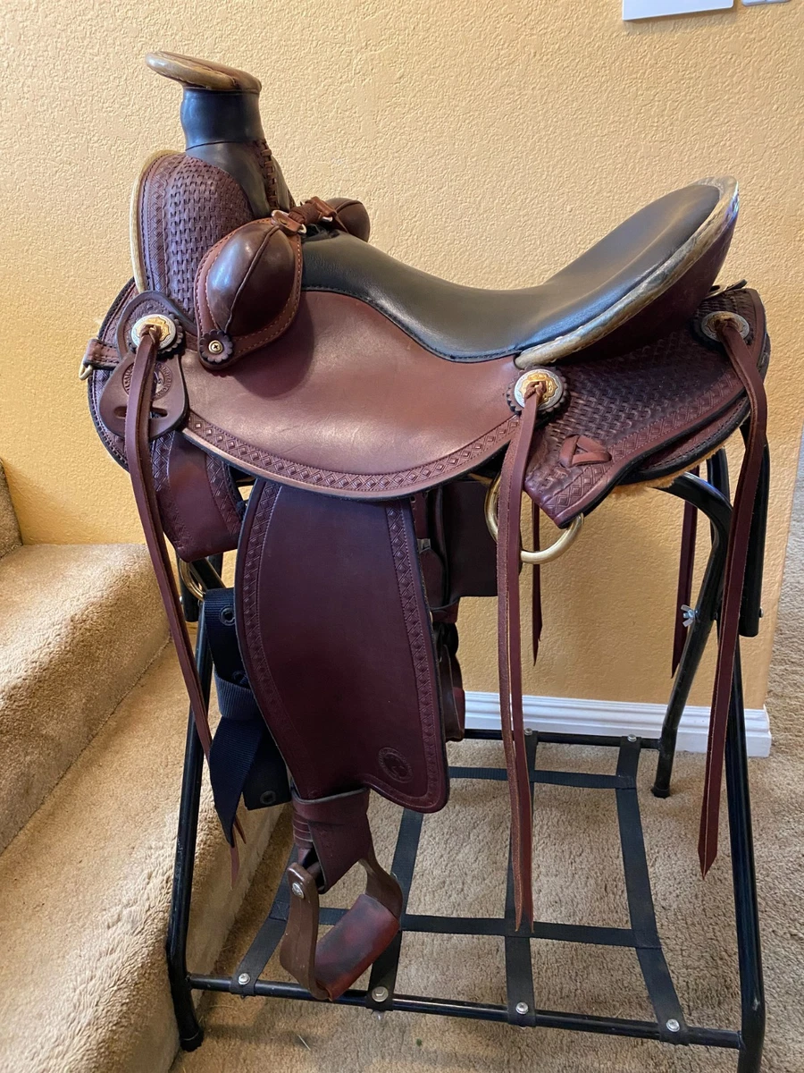 Selle Western en cuir Trail Barrel Racing Pleasure Trail selle de