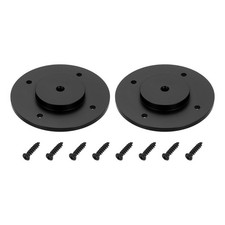 1/4" Thread Tripod Adapter Holder 2Pcs with Self-tapping Screw for DSLR Black