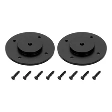 1/4" Thread Tripod Adapter Holder 2Pcs with Self-tapping Screw for DSLR Black